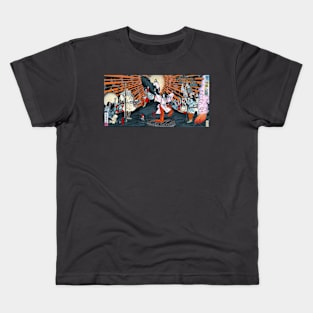 Amaterasu at the heavenly rock cave Kids T-Shirt